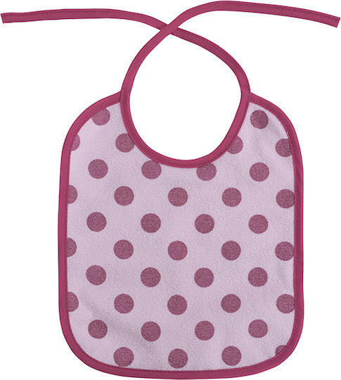 Lorelli Bib Fabric with Lace Band Pink for 0 m+ 7pcs
