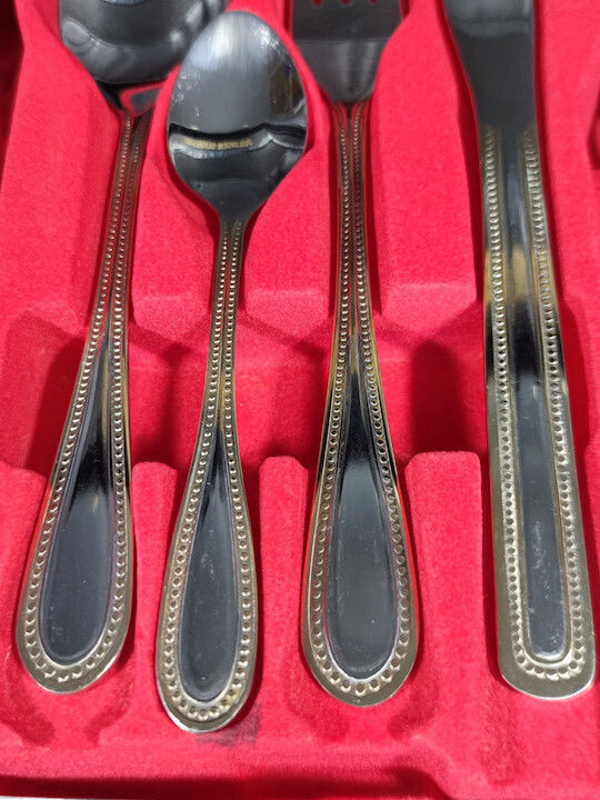 Epiplo-Fos Cutlery Set Gold 72pcs with Suitcase
