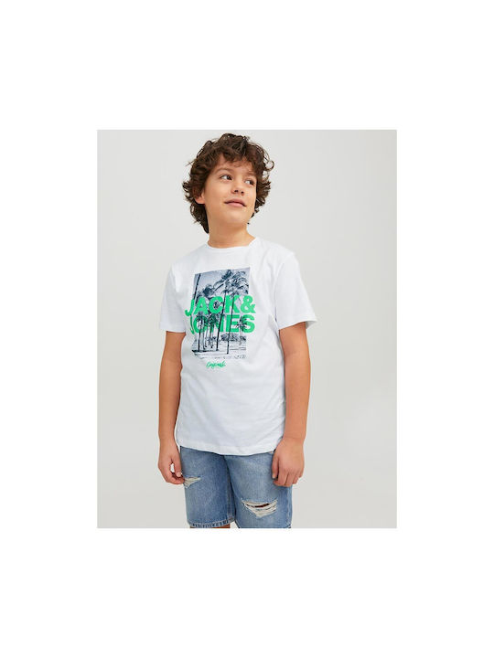 Jack & Jones Παιδικό T-shirt Λευκό