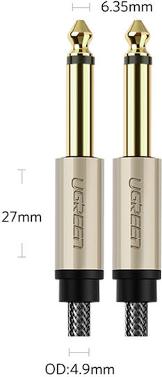 Ugreen AV128 Kabel 6,3mm Stecker - 6,3mm Stecker 5m Gray (10640)