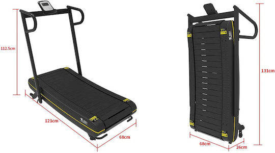 Skygym Curved R001B Μαγνητικός Αναδιπλούμενος Διάδρομος Γυμναστικής για Χρήστη έως 150kg