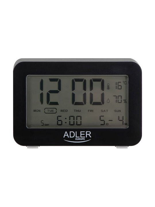 Adler Tabletop Digital Clock with Alarm Black AD 1196