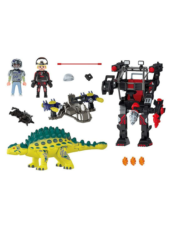 Playmobil Easter Candle Anchilosaurus with Warrior Vs Robot for 5+ Years Playmobil