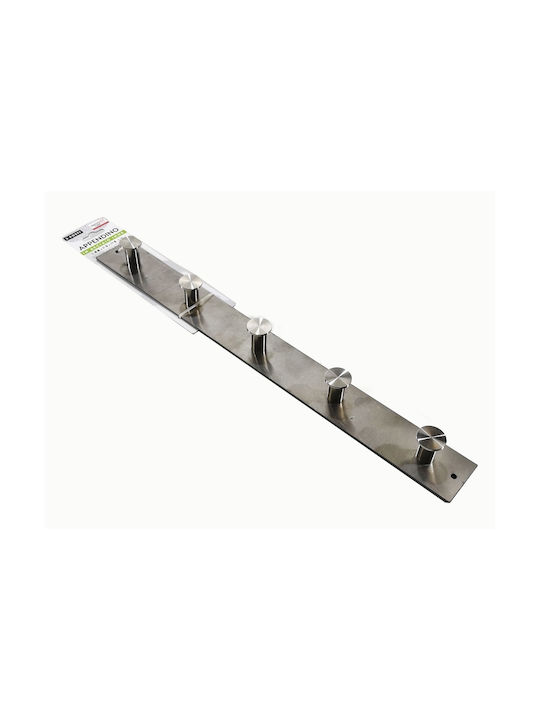 ArteLibre Κρεμάστρα Κουζίνας Inox 48x4.5x5εκ. Ασημί
