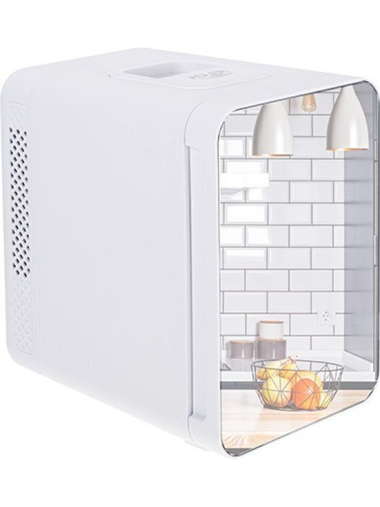 Adler Kosmetik-Kühlschrank 4lt Mit Regal Mit Spiegel & Heizfunktion Weiß 38W