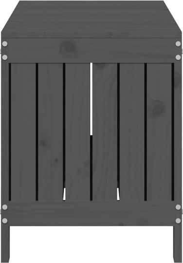 vidaXL Декоративна куфар Дърво Grey 108x42.5x54бр