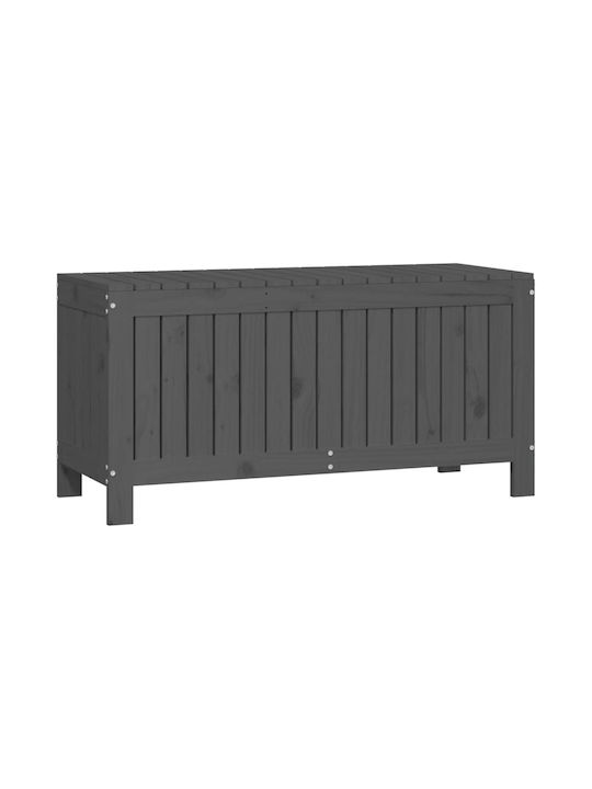 vidaXL Wooden Decorative Trunk Grey 108x42.5x54cm