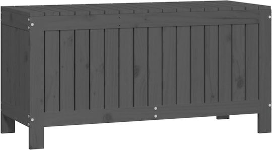 vidaXL Декоративна куфар Дърво Grey 108x42.5x54бр
