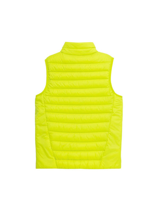 4F Boys Quilted Coat Yellow Sleeveless