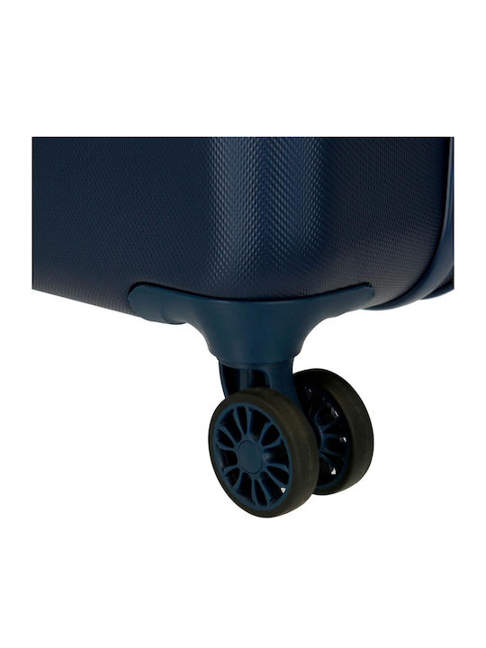 Movom Large Hard Suitcase Navy Blue with 4 Wheels Height 80cm