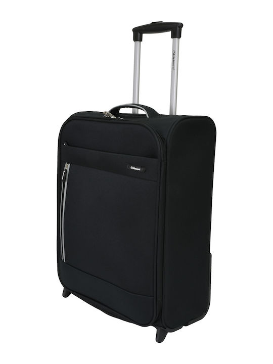 Diplomat Medium The Light Collection Medium Fabric Black Suitcase With 2 Wheels Height 62cm