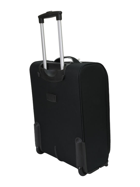 Diplomat Medium The Light Collection Medium Fabric Black Suitcase With 2 Wheels Height 62cm