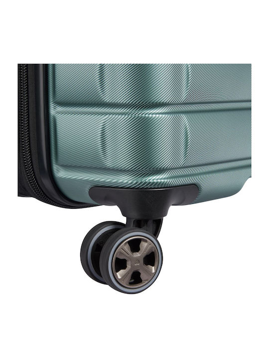 Delsey Shadow Mittlerer Hartschalen-Reisekoffer Grün mit 4 Rädern Höhe 66cm