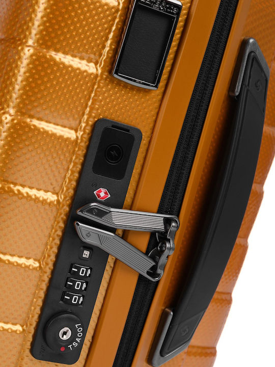 Samsonite Proxis Βαλίτσα Ταξιδίου Καμπίνας Σκληρή Χρυσή με 4 Ρόδες Ύψους 55εκ.