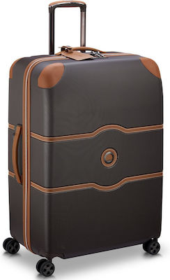 Delsey Chatelet Air 2.0 Großer Reisekoffer Hartschale Braun mit 4 Räder Höhe 76cm