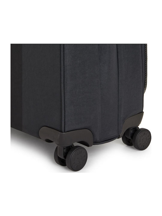 Kipling New Youri Medium Fabric Black Suitcase With 4 Wheels Height 68cm