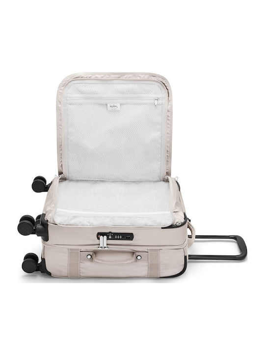 Kipling Spontane Reisegepäck Kabinen Stoff Silber mit 4 Räder Höhe 53cm