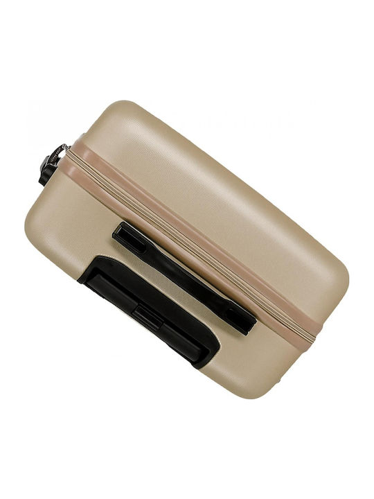 Roll Road Flex Mittlerer Hartschalenkoffer Gold mit 4 Rädern Höhe 65cm