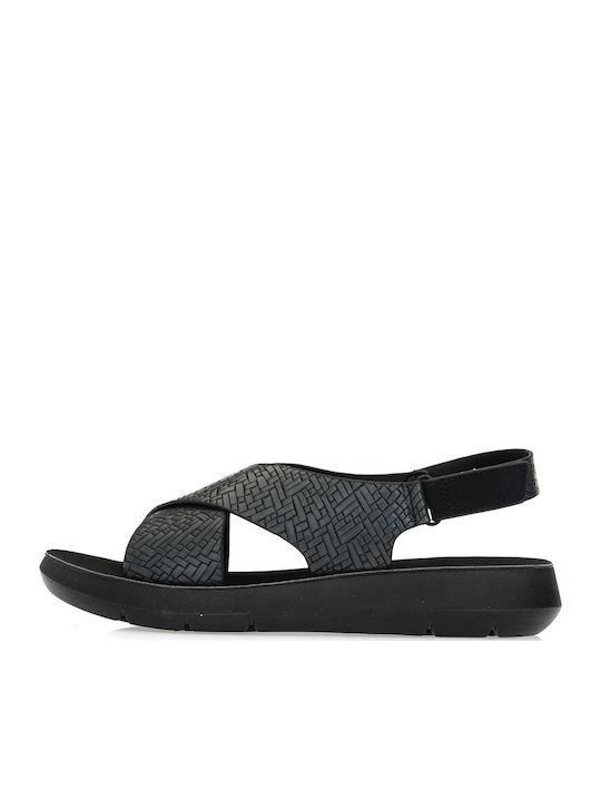 Women's Flat Sandals in Black Color