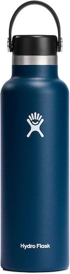 Hydro Flask Standard Mouth Μπουκάλι Θερμός Ανοξείδωτο BPA Free 621ml INDIGO