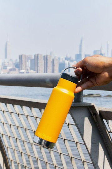 Klean Kanteen Sticlă Termos Izolată Din Oțel Inoxidabil Fără BPA 350ml Marigold Cu Buclă