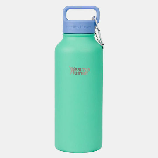 Healthy Human Sticlă Termos Oțel inoxidabil Fără BPA 940ml Albastru