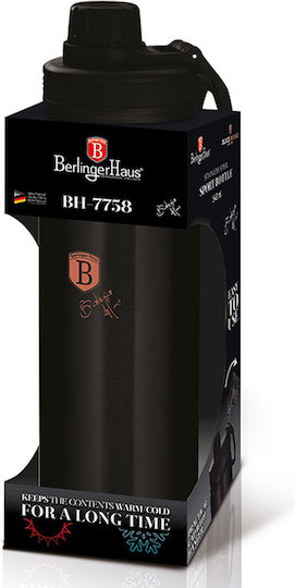 Berlinger Haus Black Rose Collection Bottle Thermos Stainless Steel 540ml Black with Mouthpiece
