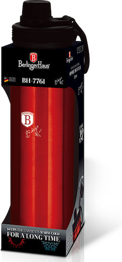 Berlinger Haus Line Burgundy Edition Μπουκάλι Θερμός Ανοξείδωτο 720ml Μπορντό με Επιστόμιο