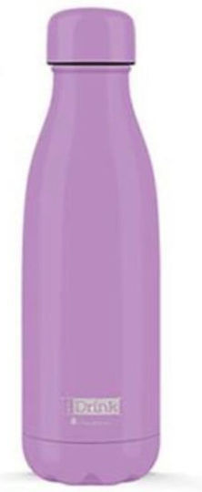 I-Total i Drink Bottle Thermos Stainless Steel BPA Free 500ml Purple