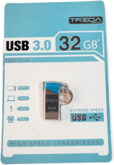 Treqa 32ГБ USB 3.0 Стик сребърен