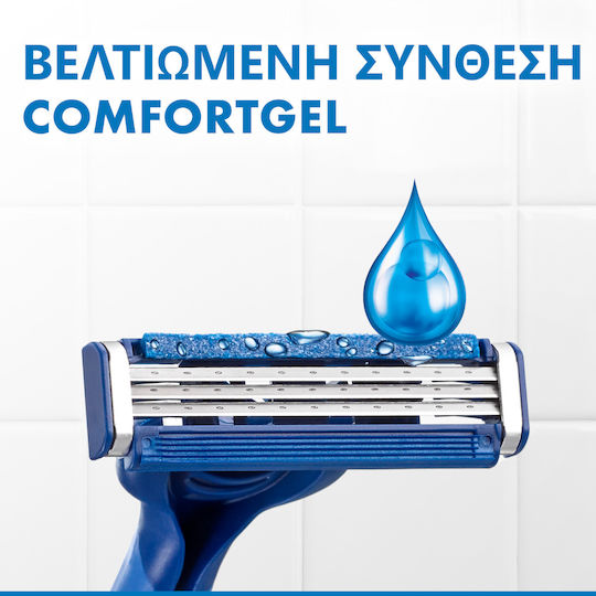 Gillette Blue 3 Plus Comfort Razoare de unică folosință cu 3 lame și bandă lubrifiantă 6buc