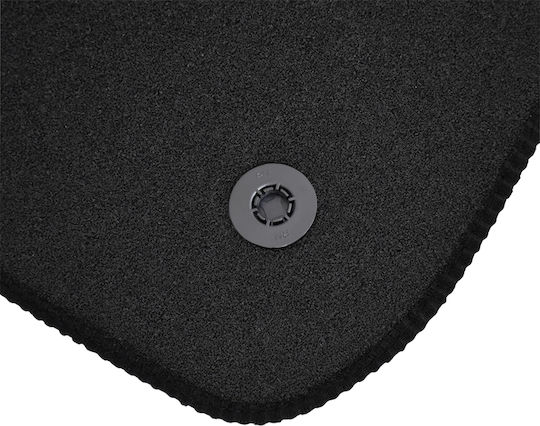 Cik Set of Front and Rear Mats 4pcs for Renault Laguna Black