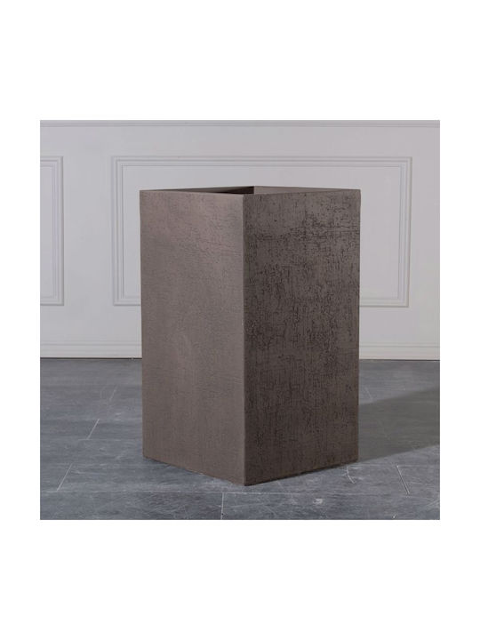 Supergreens Golden Γλάστρα Πήλινη Καφέ 43x43x75εκ.