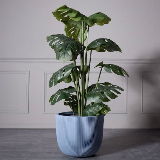 Supergreens Stripe XL Саксия Керамика Син 44x44x36.5εκ.