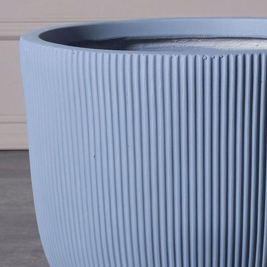 Supergreens Stripe S Κασπώ Κεραμικό Μπλε 24x24x23εκ.