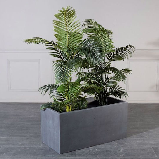 Supergreens Moody Ζαρντινιέρα Πήλινη Γκρι 80x37x37εκ.