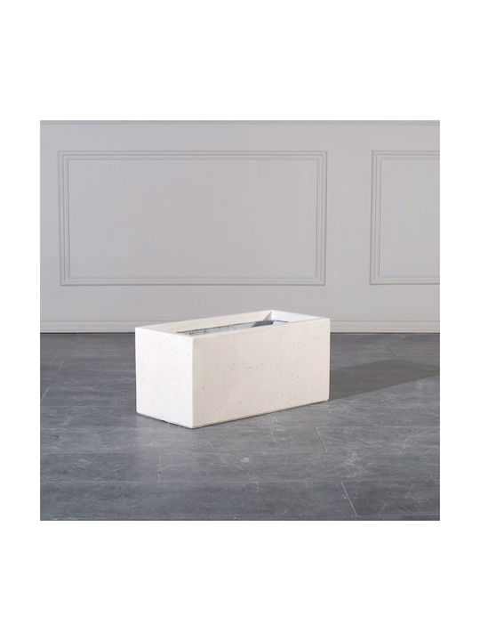 Supergreens Dusty Blumenkasten Keramik Beige 60x30x30cm.