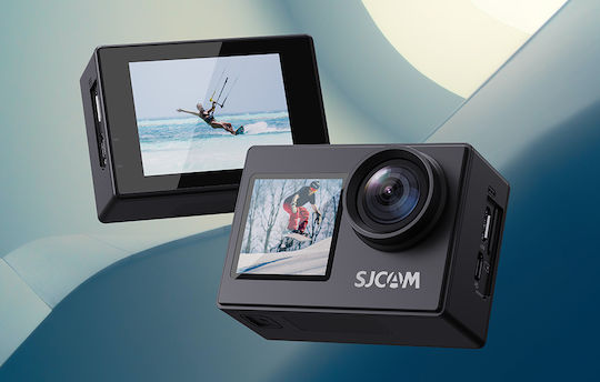 SJCAM SJ4000 Dual Screen Action Camera Full HD (1080p) Υποβρύχια (με Θήκη) Standard με Οθόνη 1.5" και Wi-Fi Μαύρη