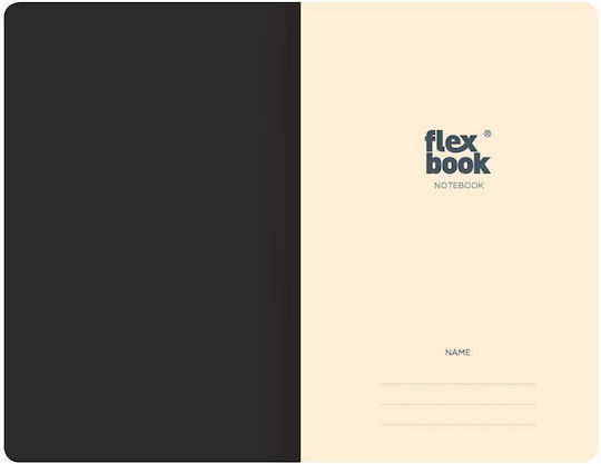 The Writing Fields FlexBook Notebook B5 Ruled with Elastic Black