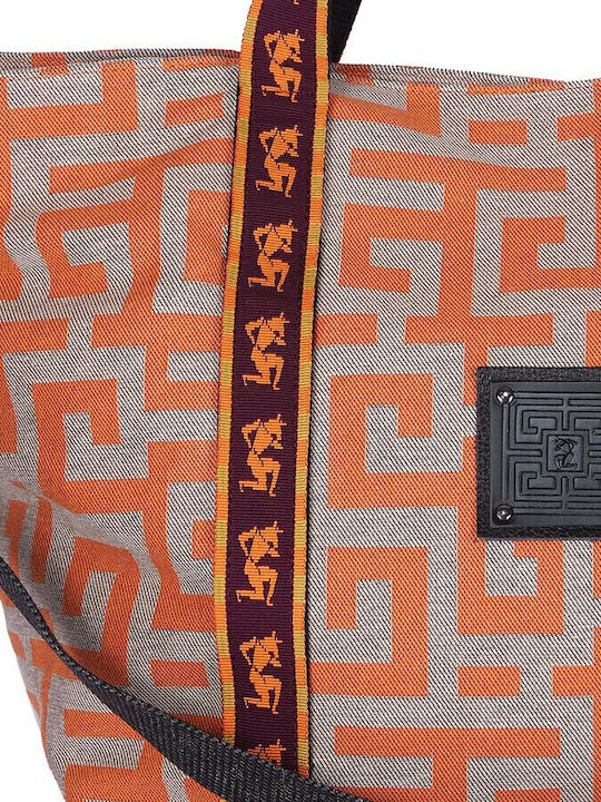 Theros Women's Bag Handbag Beige/Orange