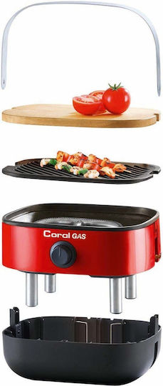 Coral Gas Mini Gas Grill for Camping 42.5x33.5x27cm