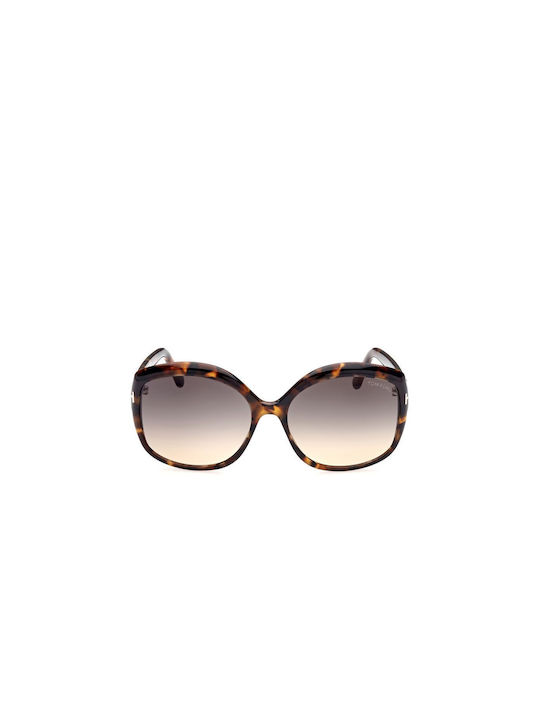 Tom Ford Women's Sunglasses with Brown Tartaruga Plastic Frame FT0919 55B