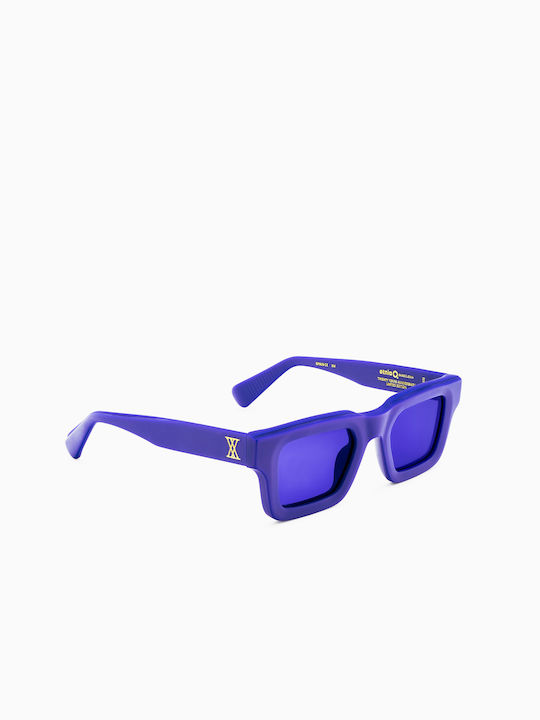 Etnia Barcelona The Kennedy Sunglasses with 3/KL Plastic Frame and Purple Lens