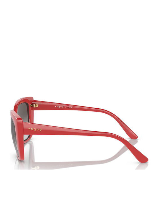 Vogue Women's Sunglasses with Red Tartaruga Horn-Rimmed Frame and Grey Gradient Lenses VO5337S 30808G