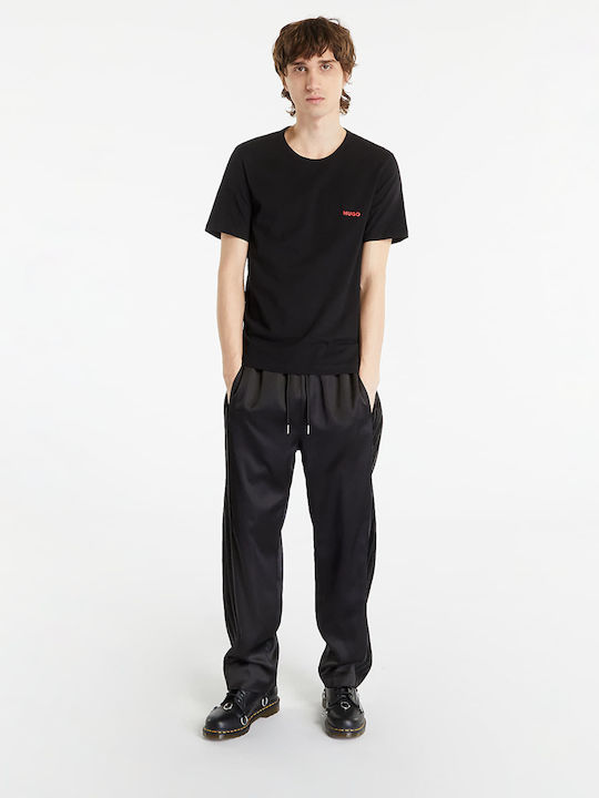 Men's Undershirts Short-sleeved in Black Color 3Pack