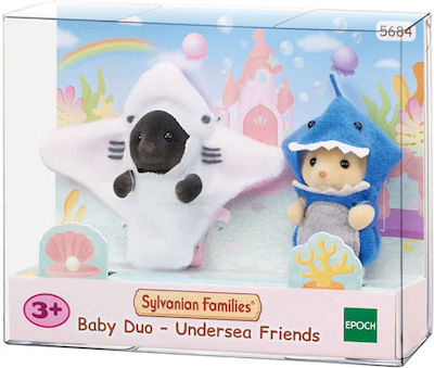 Epoch Toys Παιχνίδι Μινιατούρα Sylvanian Families Baby Duo - Undersea Friends για 3+ Ετών