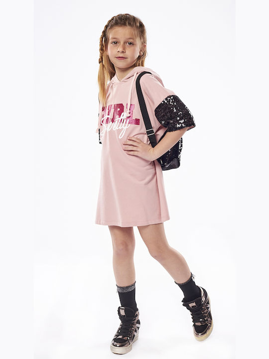 Evita Kids' Tunic Short Sleeve Pink