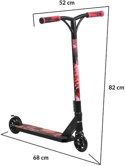 Byox Scuter Copii Shock 2 Roți Freestyle pentru 10+ Ani Roșu