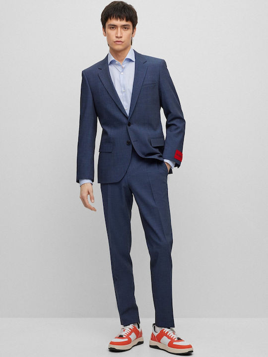 Kason Long-sleeved Cotton Shirt Light Blue