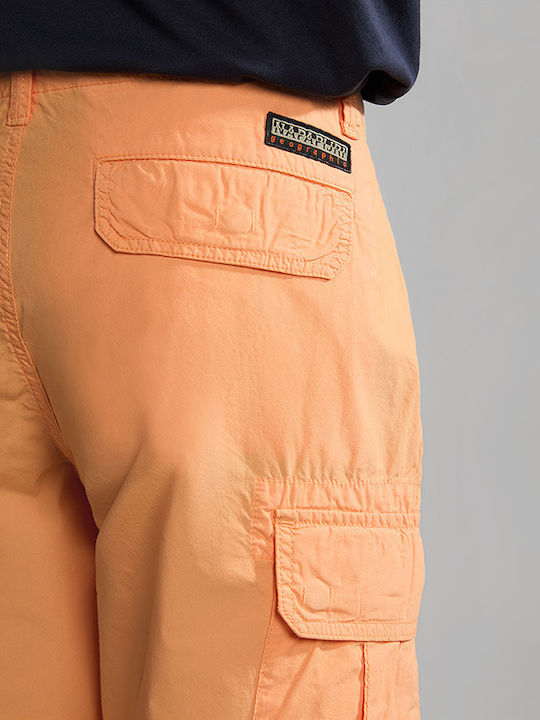 Napapijri Noto 5 Men's Shorts Cargo Orange Mock